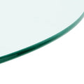 Contemporary Minimalist Glass Table with Premium Tempered Glass and Metal Frame