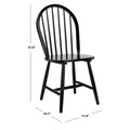 Set of 2 SAFAVIEH Delcie Oval Back Spindle Dining Chairs - Dimensions: 17.9" x 19.7" x 37"