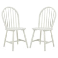 Set of 2 SAFAVIEH Delcie Oval Back Spindle Dining Chairs - Dimensions: 17.9" x 19.7" x 37"