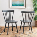 SAFAVIEH Signa Spindle Farmhouse Dining Chair Set (2 Chairs) - Dimensions: 20" W x 20" D x 33" H