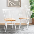 SAFAVIEH Signa Spindle Farmhouse Dining Chair Set (2 Chairs) - Dimensions: 20" W x 20" D x 33" H