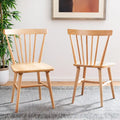 SAFAVIEH Signa Spindle Farmhouse Dining Chair Set (2 Chairs) - Dimensions: 20" W x 20" D x 33" H