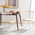 SAFAVIEH Signa Spindle Farmhouse Dining Chair Set (2 Chairs) - Dimensions: 20" W x 20" D x 33" H