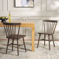 SAFAVIEH Signa Spindle Farmhouse Dining Chair Set (2 Chairs) - Dimensions: 20" W x 20" D x 33" H