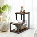 Costway 3-Tier Side Table with Storage Shelf - Versatile Nightstand