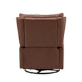 Jordano Mid-Century Leather Recliner with Metal Base by HULALA HOME