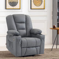 MCombo Compact Power Lift Recliner Chair with Massage and Heat for Seniors, Faux Leather Model 7569