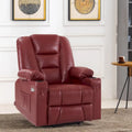 MCombo Compact Power Lift Recliner Chair with Massage and Heat for Seniors, Faux Leather Model 7569