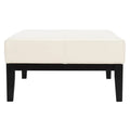 SAFAVIEH Tonja Brown Bicast Leather Rectangular Ottoman