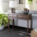 SAFAVIEH Affie 2-Drawer Console Table - Dimensions: 35.5" W x 13" D x 29.5" H