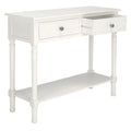 SAFAVIEH Leonia Console Table with 2 Drawers - Dimensions: 35.5" W x 13" L x 29.5" H