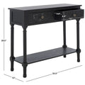 SAFAVIEH Leonia Console Table with 2 Drawers - Dimensions: 35.5" W x 13" L x 29.5" H