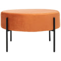 SAFAVIEH Shianne Round Velvet Cocktail Ottoman Table