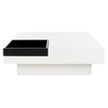 SAFAVIEH Phylis White and Black Coffee Table - Dimensions: 35.4" x 35.4" x 11.8"