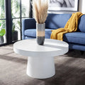 SAFAVIEH Berenice Round Coffee Table - Paper Mache - Dimensions: 31.6" W x 31.6" L x 17.8" H