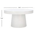 SAFAVIEH Berenice Round Coffee Table - Paper Mache - Dimensions: 31.6" W x 31.6" L x 17.8" H