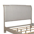 Belmar King Upholstered Bed in Washed Taupe and Silver Champagne