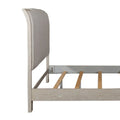 Belmar King Upholstered Bed in Washed Taupe and Silver Champagne