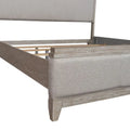 Belmar King Upholstered Bed in Washed Taupe and Silver Champagne