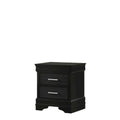 Sigurd Black Velvet Tufted Upholstered Bed with Panel Design