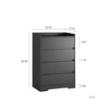 4-Drawer Freestanding Storage Chest – Versatile Dresser for Bedroom, Living Room, Closet, or Office