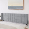 Javlergo Adjustable Upholstered Wingback Headboard for Queen/King Size Beds with Double Nailhead Trim