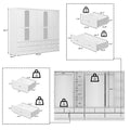 78.7H Combo Twin Wardrobe Set: Stylish and Functional Armoires for Your Closet