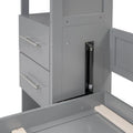 Murphy Bed with Storage Shelves Drawers and Foldable Cabinet Design