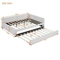 Merax Upholstered Full-Size Daybed with Trundle Feature