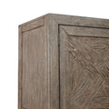 Skyview Lodge Cobblestone Oak Armoire - Spacious Bedroom Storage (54" W x 20" D x 75" H)