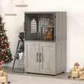 Cat Litter Box Cabinet with Shelving Storage
