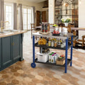 Portable Kitchen Island Grill Cart for Patios