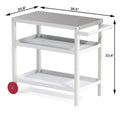 Portable Kitchen Island Grill Cart for Patios