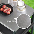 Portable Kitchen Island Grill Cart for Patios