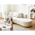 90.2-Inch Curved Velvet Half Moon Sofa for Living Room
