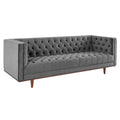 Performance Velvet Tufted Sofa by Elation