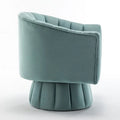 SEYNAR Set of 2 Modern Glam Velvet Upholstered Round Swivel Accent Barrel Chairs