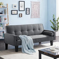 Convertible Sofa Bed for Living Room with Two Pillows Included