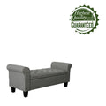 Porthos Home Theon Fabric Button-Tufted Flip-Top Storage Bench