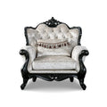 Clarissa Traditional Sofa Set by Furniture of America - Featuring Button Tufted Back and Accent Pillows