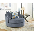 Signature Design by Ashley Maxon Place Large Swivel Accent Chair - Dimensions: 56W x 55D x 35H