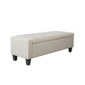Porthos Home Wren Upholstered Button-Tufted Storage Bench