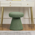 Adeco Large Soft Mushroom Ottoman - Versatile Foot Stool for Living Room and Bedroom