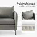 Christopher Contemporary Anti-Scratch Fabric Armchair with Black Metal Legs by HULALA HOME