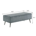 Roundhill Furniture Mavela Wide Wale Corduroy Upholstered Bench