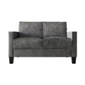 CraftPorch Velvet Upholstered Mid-Century Modern Corduroy 2-Piece Living Room Set