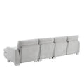 Spacious L-Shaped Chenille Sectional Sofa with Chaise Lounge for Living Room, Apartment, or Office