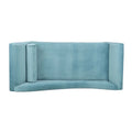 Upholstered Indoor Chaise Lounge Chair with Scroll Arms, Reclining Feature, Rolled Accent Pillow, and Sturdy Solid Wood Legs