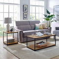 Caffoz Tall Side Table with Storage Shelf