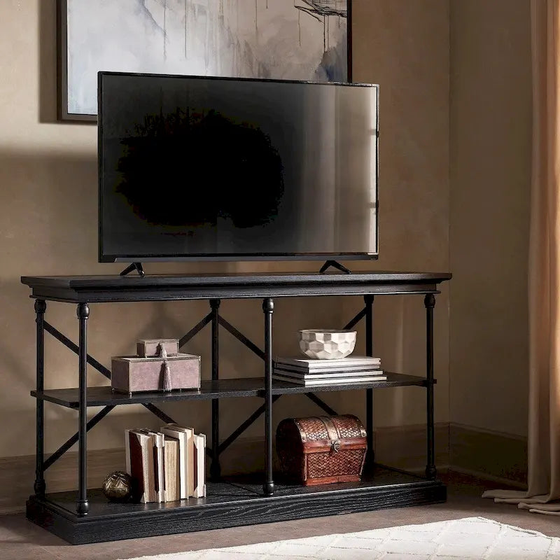 iNSPIRE Q Artisan Barnstone Iron and Wood Entryway Console Table